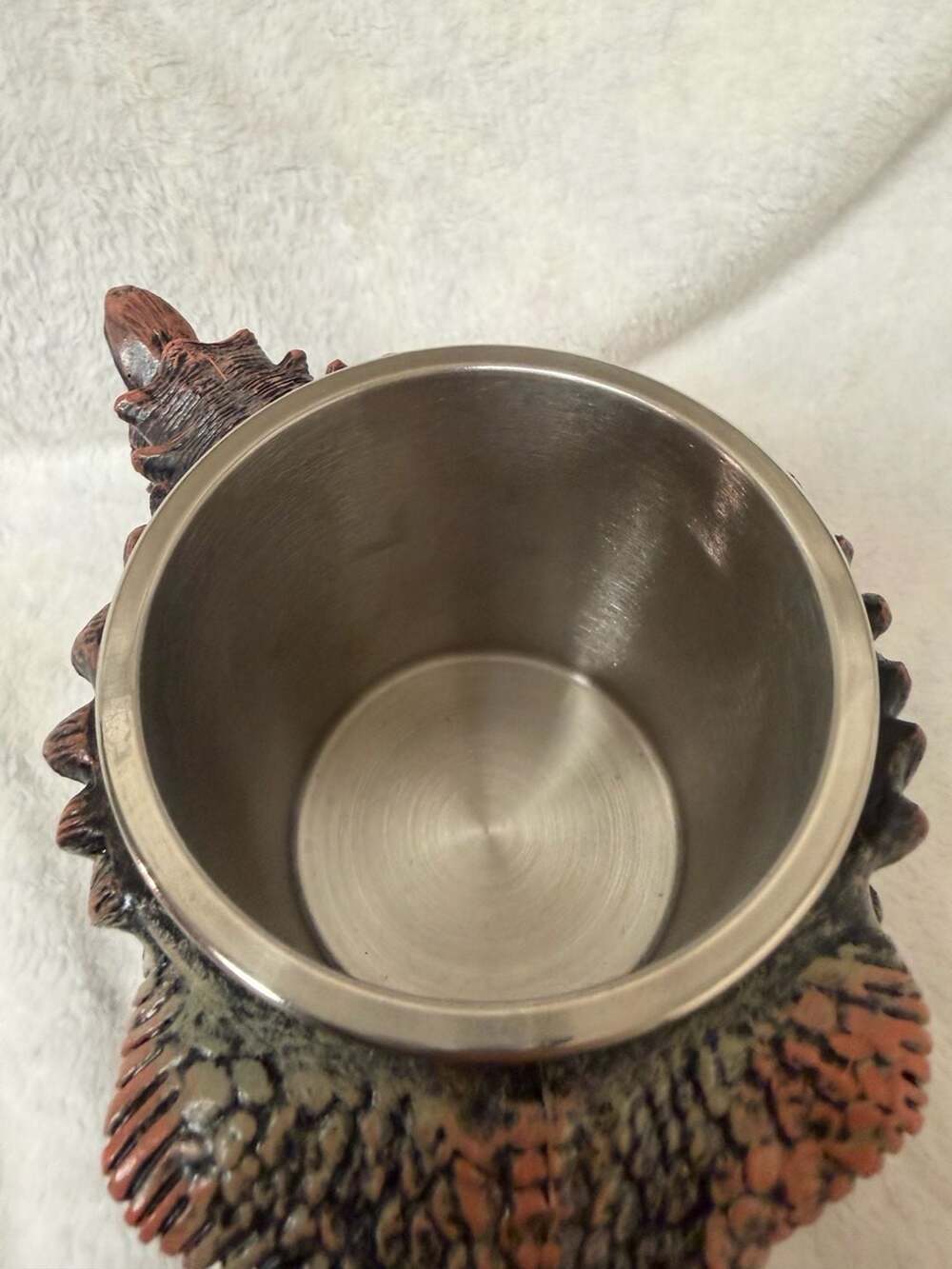 Jurassic 3D T-Rex Dinosaur Head Skull Coffee Mug Stainless Steel Liner - Picture 7 of 9